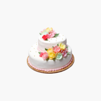 Two Layered Vanilla Cake