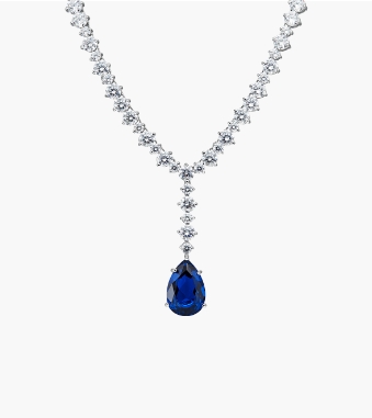 Sapphire Diamond Necklace